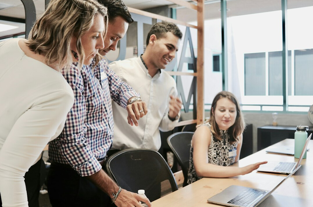 group of developers collaborating