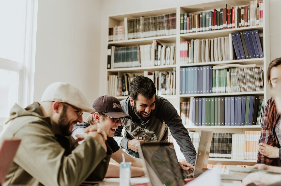 group of students in coding workshop